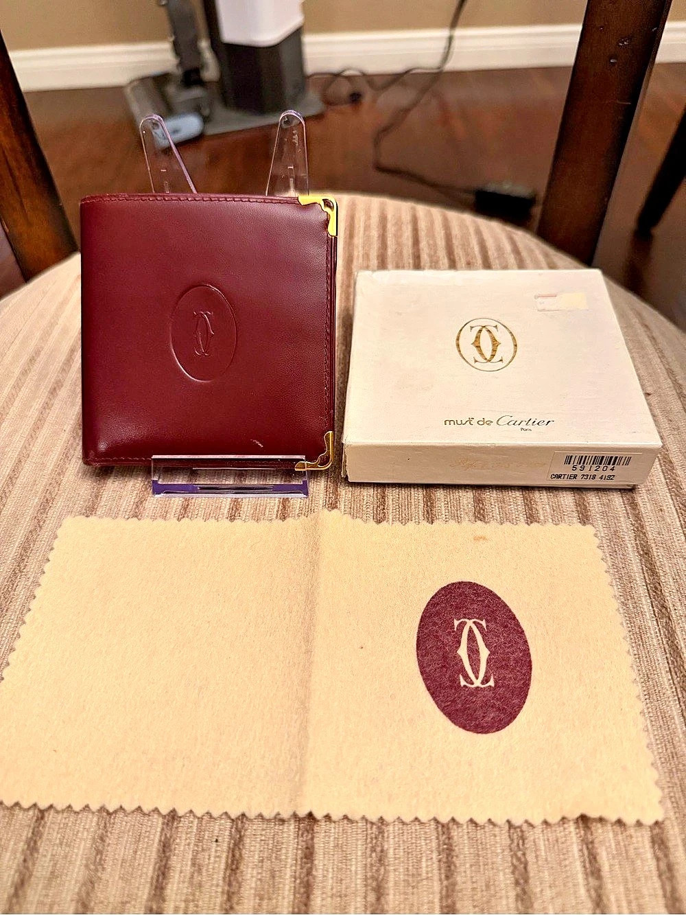 Cartier Must de Cartier Bifold Wallet with Coin Pocket Red